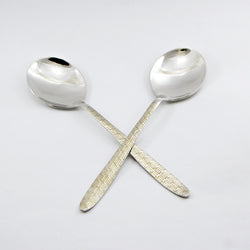 Pair of 2 Stainless Steel Curry Spoons Set - D01