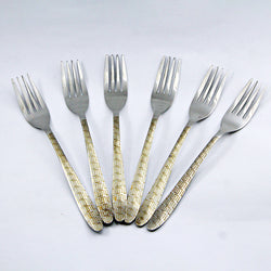 6 Pieces Stainless Steel Table Fork Set - D01