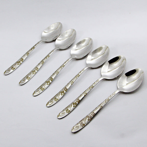 6 Pieces Stainless Steel Baby Spoons Set - D02