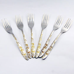 6 Pieces Stainless Steel Table Fork Set - D02