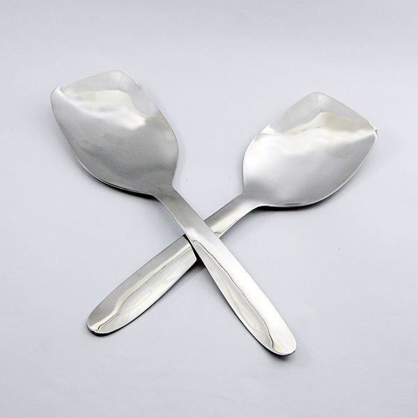 Pair of 2 Stainless Steel Rice Spoons Set - D03