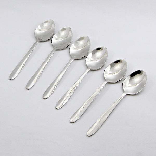 6 Pieces Stainless Steel Baby Spoons Set - D03