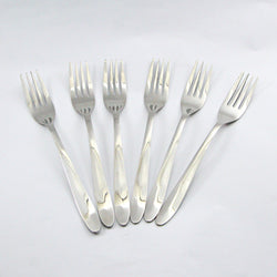 6 Pieces Stainless Steel Table Fork Set - D03