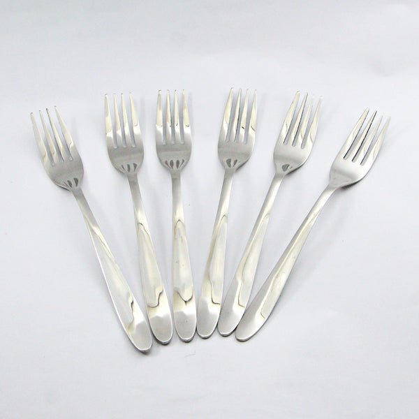 6 Pieces Stainless Steel Table Fork Set - D03