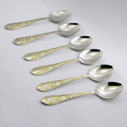 6 Pieces Stainless Steel Baby Spoons Set - D04