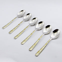 6 Pieces Stainless Steel Baby Spoons Set - D05