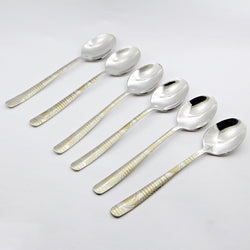 6 Pieces Stainless Steel Table Spoons Set - D05