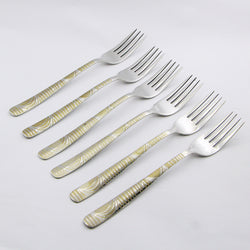 6 Pieces Stainless Steel Table Fork Set - D05