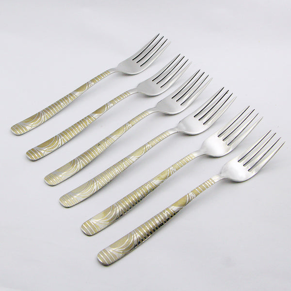 6 Pieces Stainless Steel Table Fork Set - D05