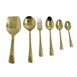 Stainless Steel PVD Coating Gold Plated Cutlery Set G-2