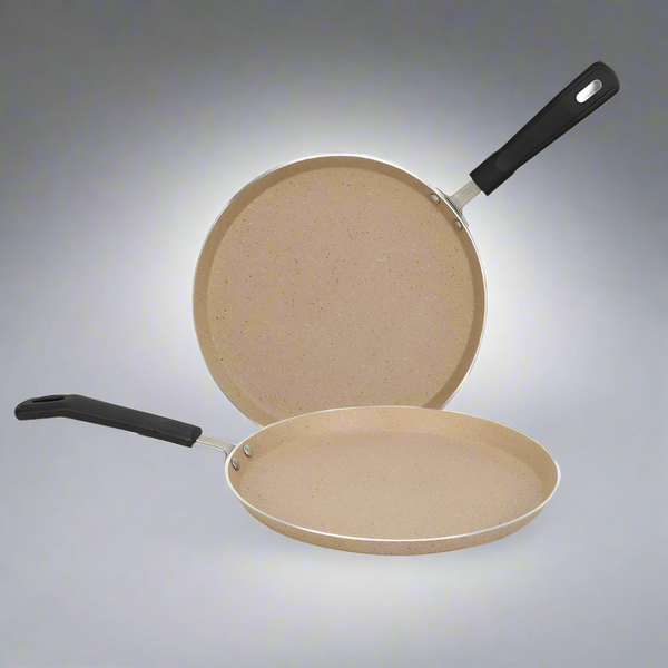 30cm Beige Non Stick Marble Coated Hot Plate/Crepe Pan [Premium Quality]