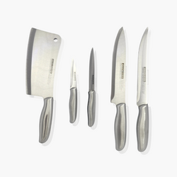 5 Pieces 100% Stainless Steel Classic Kitchen Knife Set