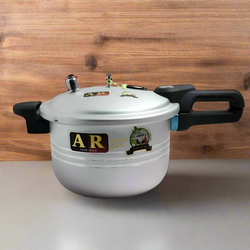 Premium Quality Aluminum Pressure Cooker with Long Bakelite Handles