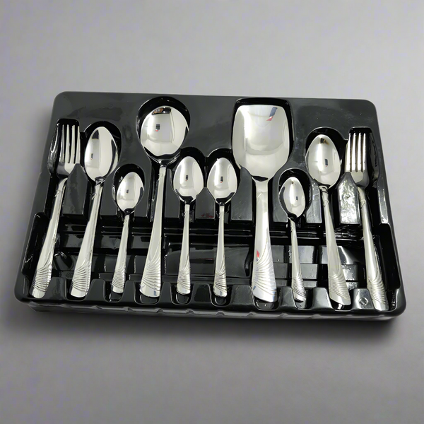 Premium Quality Stainless Steel Cutlery Set - D09 [6 Person Serving]