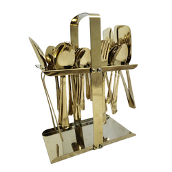 Stainless Steel PVD Coating Gold Plated Cutlery Set G-2