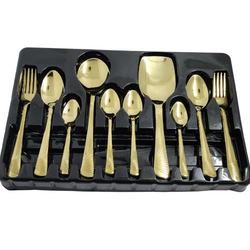 Stainless Steel PVD Coating Gold Plated Cutlery Set G-2