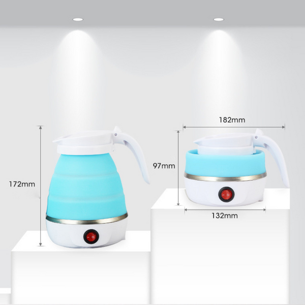 Foldable And Portable Teapot Water Heater Electric Kettle For Travel And Home Tea Pot Water Kettle Silica Gel Fast Water Boiling 600 Ml