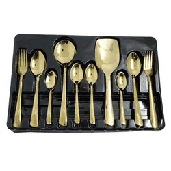 Stainless Steel PVD Coating Gold Plated Cutlery Set G-2