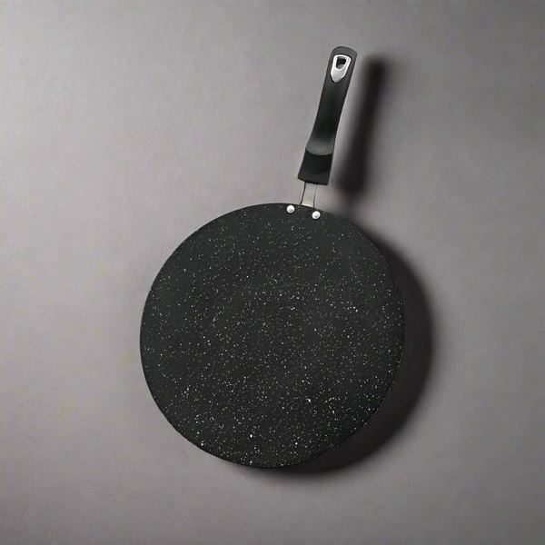 Black Non Stick Marble Coated Griddle/Tawa [Premium Quality]