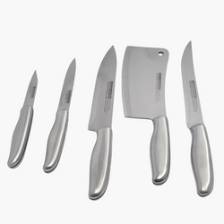 5 Pieces 100% Stainless Steel Classic Kitchen Knife Set