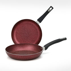 Maroon Non Stick Marble Coated Frypan